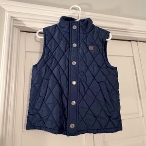 Janie and Jack Boys Blue Quilted Vest
